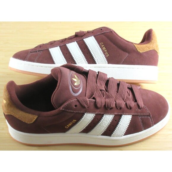 Adidas Men's Campus 00s Suede Shoes Fox Brown White Orange Sizes NIB JS3785 - Picture 1 of 6